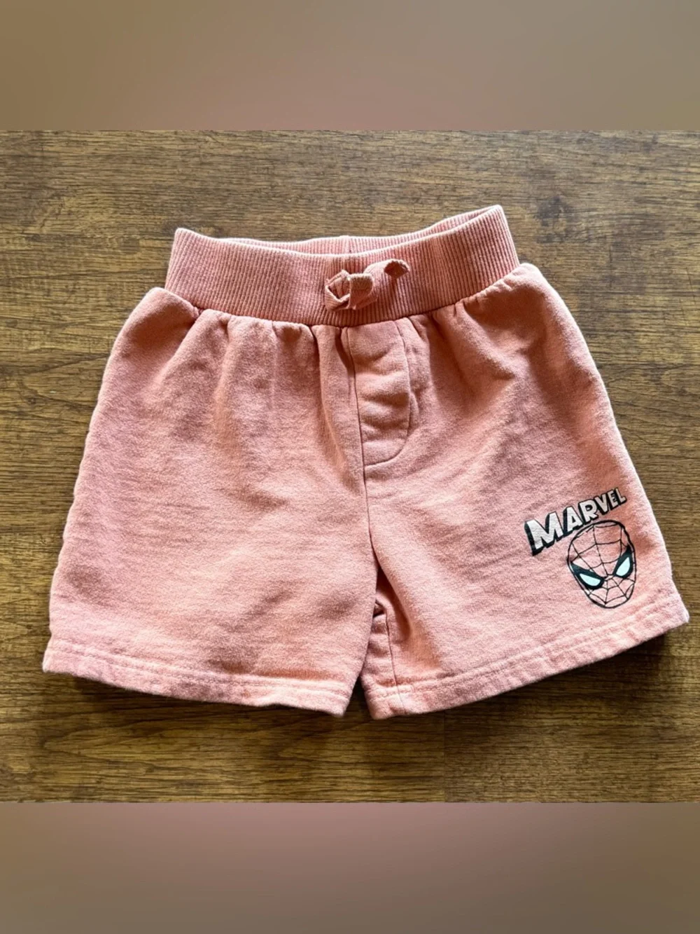 Marvel Spider-Man Toddler Shorts 3T 2 Pack Gray Peach Superhero Bundle